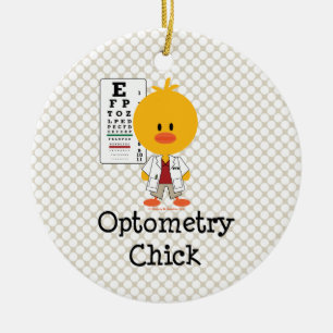 Optometrychickprydnad Julgransprydnad Keramik
