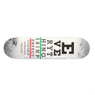 Optometryögat kartlägger illustrationen mini skateboard bräda 18,7 cm