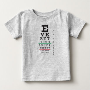 Optometryögat kartlägger illustrationen tee shirt
