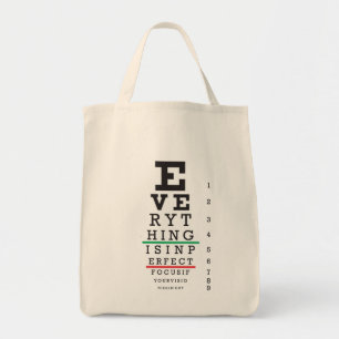 Optometryögat kartlägger illustrationen tygkasse