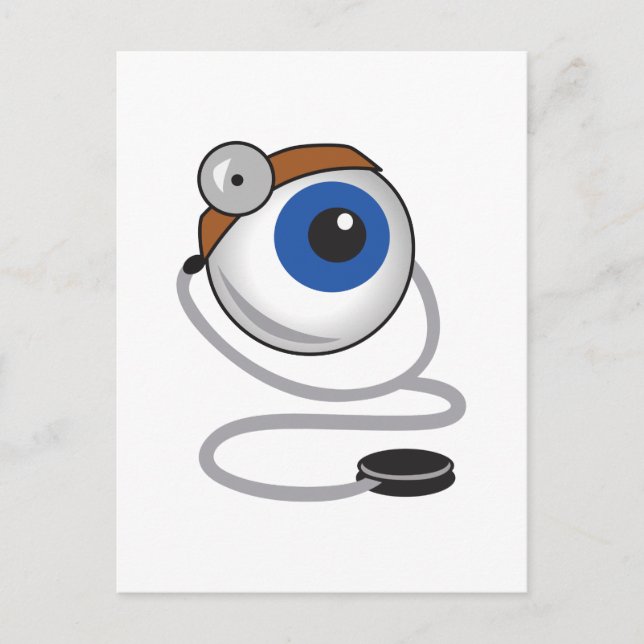 OPTOMITRIST ÖGA VYKORT (Framsida)