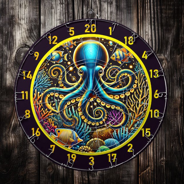 Optopus Reef Treasure Dartboard Design Darttavla (Skapare uppladdad)