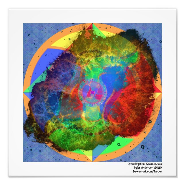 Optoskeptisk Cosmandala Fototryck (Framsidan)