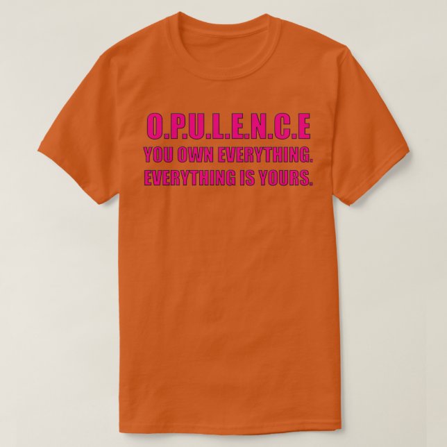 OPULENCE Paris brinner T Shirt (Design framsida)