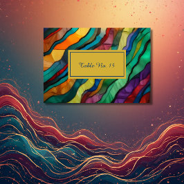 Opulent afrikanskt bordsnummer för destinationsbrö