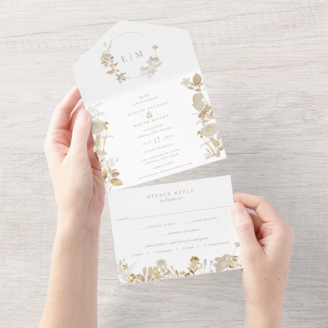 Opulent Gilded Garden Wedding (Avrivbar del)