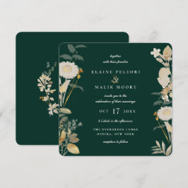 Opulent Gilded Garden Wedding Inbjudningar