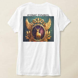 Opulent Golden Laurel Vapensköld Logotyp T Shirt
