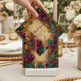 Opulent Grape Leaf Mardi Gras Masquerade Pappersservett