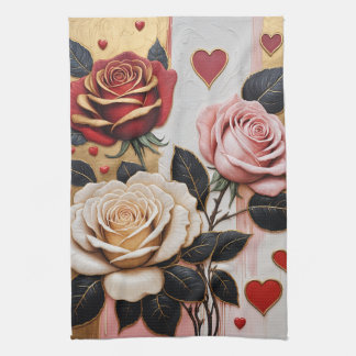 Opulent Hearts och Ro Kökshandduk