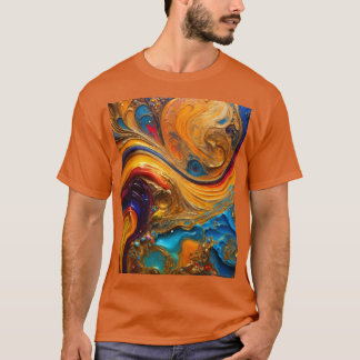 Opulent Oil and Vatten Abstrakt Masterbit T-Shirt