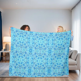 Opulent ro-design i turkos fleecefilt