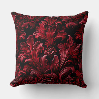 Opulent Struktur Red Velvet Luxurious Glitter Kudde