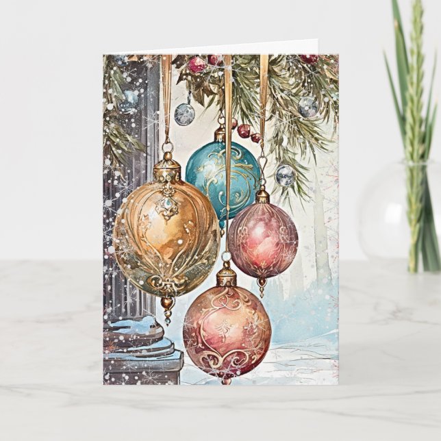 Opulent Yuletide Glimmer Kort (Framsida)