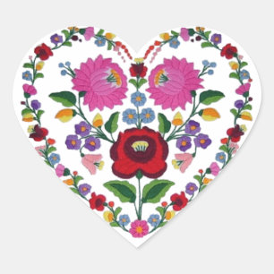 OPUS CHANGEABLE Hungary Heart Hjärtformat Klistermärke