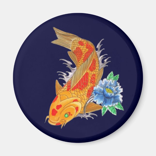 OPUS CHANGEABLE Japansk koi-fisk Magnet (Framsidan)
