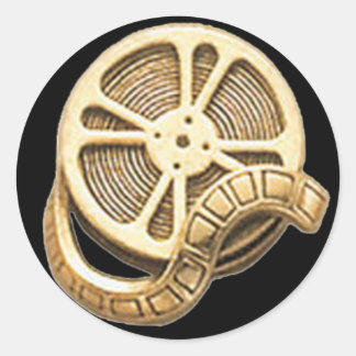 OPUS Guld Film Reel Runt Klistermärke