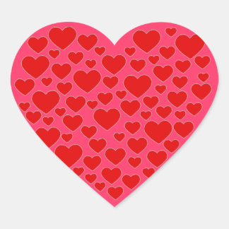 OPUS Hearts in Heart Hjärtformat Klistermärke