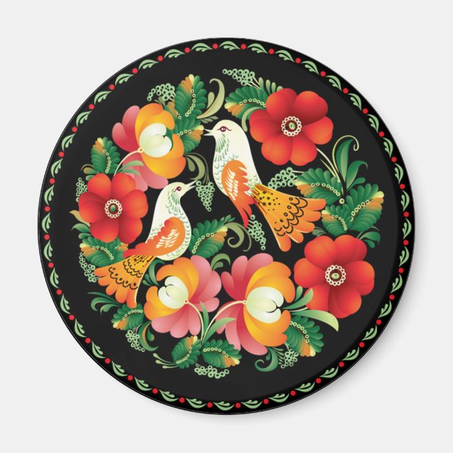OPUS Hungary Flower and Bird Magnet (Framsidan)