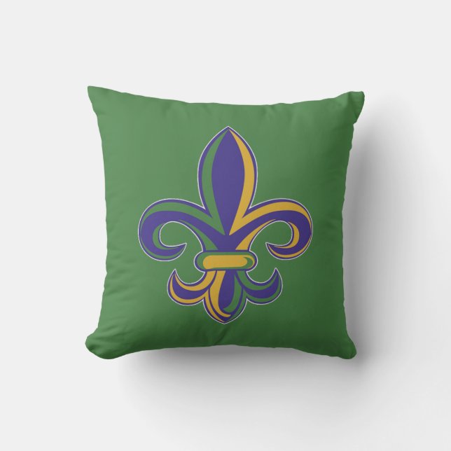 OPUS Mardi Gras Fleur De Lis Kudde (Framsida)