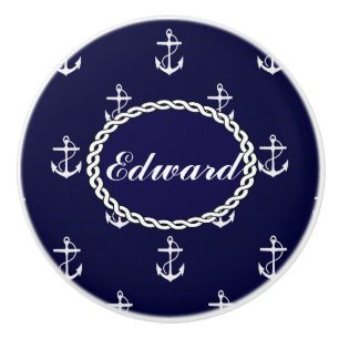 Opus Posh Anchor Nautical Anpassningsbar Knopp