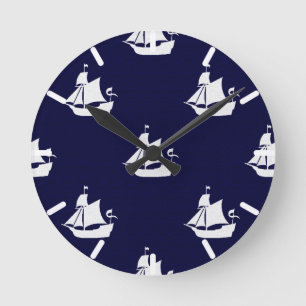 Opus Posh Frakt Nautical Rund Klocka