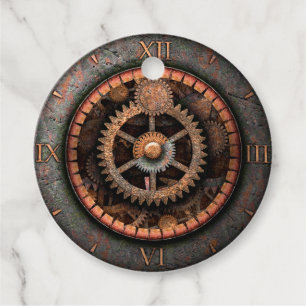Opus Posh Steampunk Gears Gåvor Etiketter