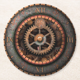 Opus Posh Steampunk Underlägg Papper Rund