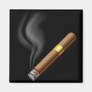 OPUS som pyrar cigarren TBA Magnet