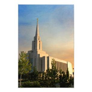 Oquirrh bergtempel fototryck