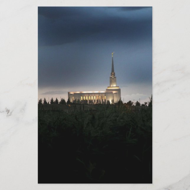 oquirrh mountain lds utah tempel brevpapper (Framsida)