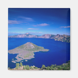 OR, Crater Lake NP, Wizard Island och krater Magnet