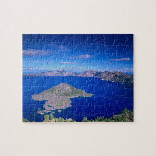 OR, Crater Lake NP, Wizard Island och krater Pussel