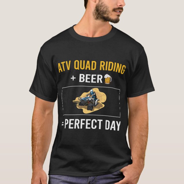 Ör-dagars ATV Quad Riding T Shirt (Framsida)