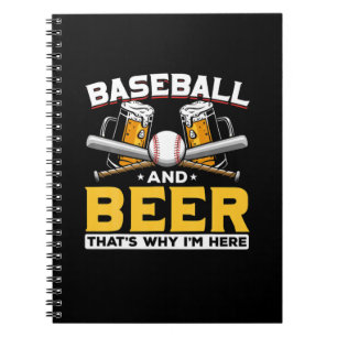 Ör Drinker Baseball Beer Humor Birthday Anteckningsbok