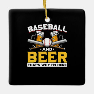Ör Drinker Baseball Beer Humor Birthday Julgransprydnad Keramik