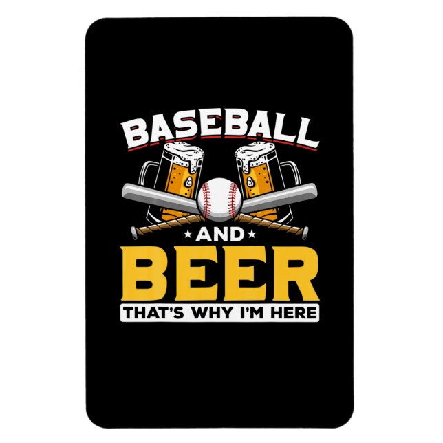 Ör Drinker Baseball Beer Humor Birthday Magnet (Vertikal)
