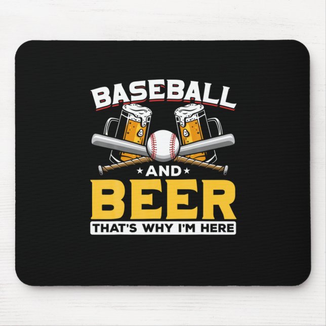 Ör Drinker Baseball Beer Humor Birthday Musmatta (Framsidan)