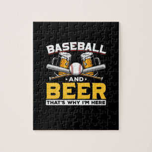 Ör Drinker Baseball Beer Humor Birthday Pussel