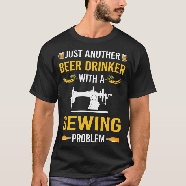 Ör Drinker Sewing T Shirt (Framsida)