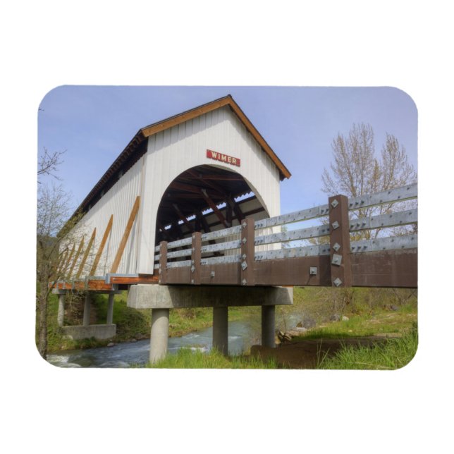OR, Jackson County, McKee Covered Bridge Magnet (Horisontell)