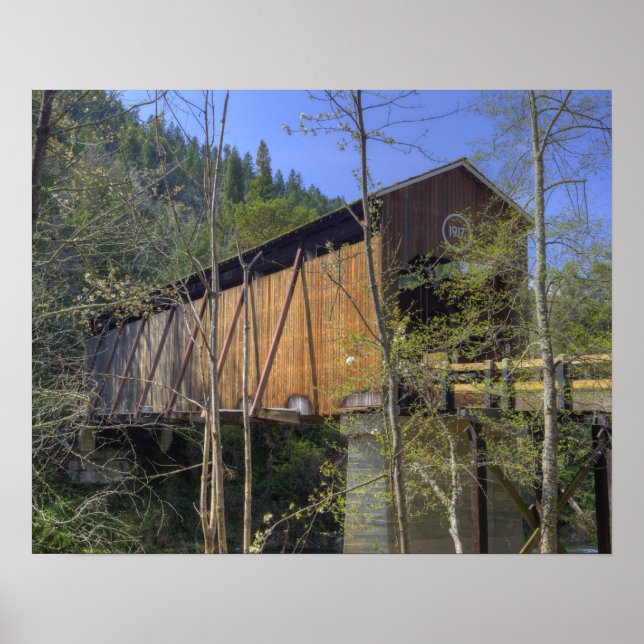 OR, Jackson County, McKee Covered Bridge Poster (Framsidan)