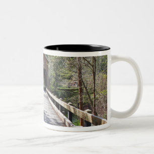OR, Jackson County, McKee Covered Bridge Två-Tonad Mugg