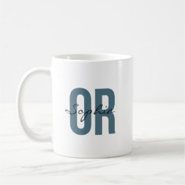 OR Nurse Personalized Name Bold Typogrphy Kaffemugg