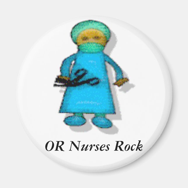 OR Nurses Sten Magnet (Framsidan)