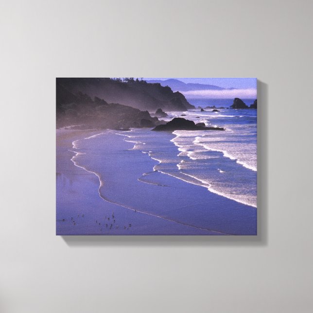 OR, Oregon Coast, Ecola SP, Indian Beach med Canvastryck (Framsida)