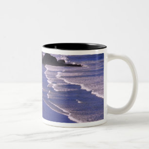 OR, Oregon-kusten, Ecola SP, Indian Beach med Två-Tonad Mugg