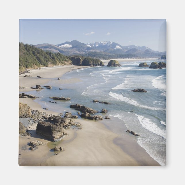 OR, Oregon-kusten, Ecola State Park, Crescent 2 Magnet (Framsidan)