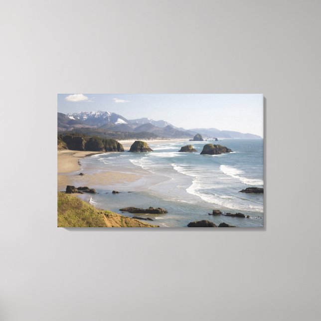 OR, Oregon-kusten, Ecola State Park, Crescent Canvastryck (Framsida)