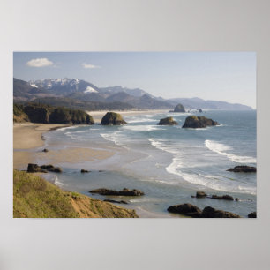 OR, Oregon-kusten, Ecola State Park, Crescent Poster